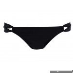 L*Space Women's Sensual Solids Loop Side Hipster Bikini Bottom Full Black L  B0092RTV2U